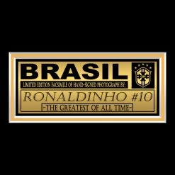 RARE-T Brazil - Ronaldinho Photo Limited Signature Edition Studio Licensed Custom Frame 11 RARE-T Brazil - Ronaldinho Photo Limited Signature Edition Studio Licensed Custom Frame