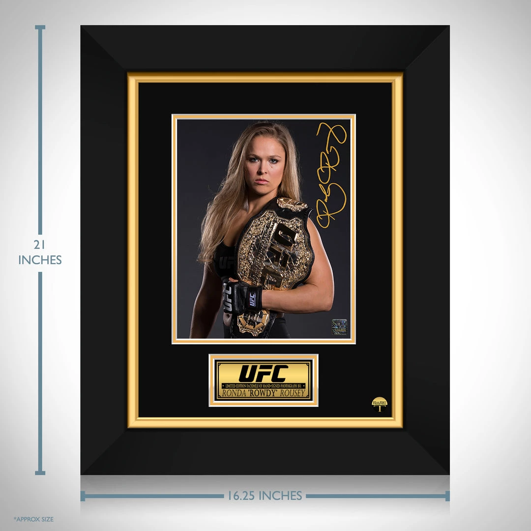 RARE-T Sports Memorabilia Ronda Rousey Limited Signature Edition Studio Licensed Photo Custom Frame 3 RARE-T Sports Memorabilia Ronda Rousey Limited Signature Edition Studio Licensed Photo Custom Frame
