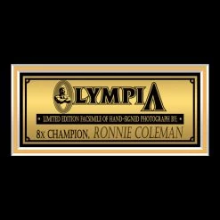 RARE-T Ronnie Coleman Photo Limited Signature Edition Studio Licensed Custom Frame