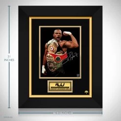 RARE-T Roy Jones Jr. Limited Signature Edition Studio Licensed Photo Custom Frame Sports Memorabilia