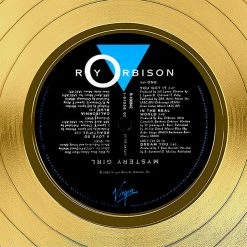 RARE-T Roy Orbison - Mystery Girl Gold LP Limited Signature Edition Studio Licensed Custom Frame