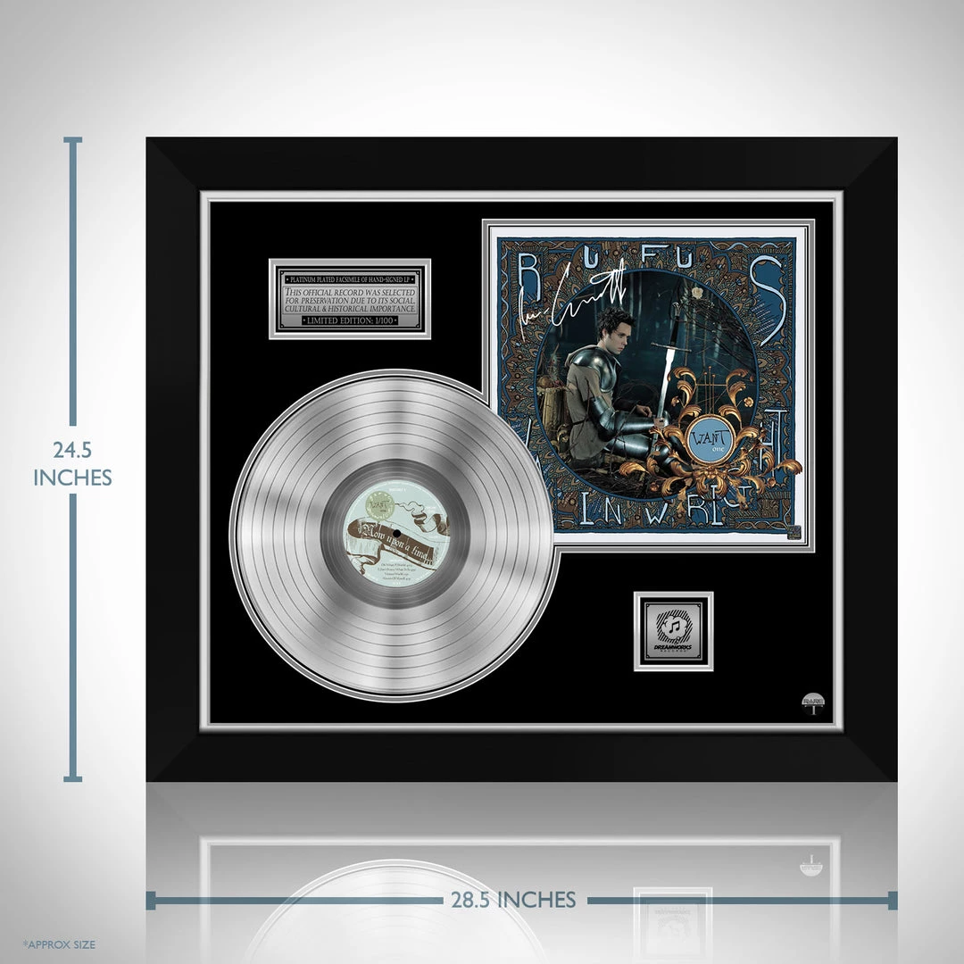 RARE-T Limited Edition Frames Rufus Wainwright - Want One Platinum LP Limited Signature Edition Studio Licensed Custom Frame 3 RARE-T Limited Edition Frames Rufus Wainwright - Want One Platinum LP Limited Signature Edition Studio Licensed Custom Frame