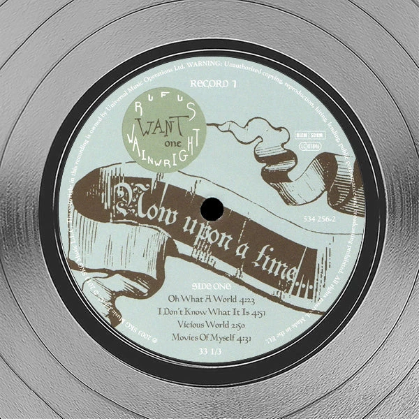 RARE-T Limited Edition Frames Rufus Wainwright - Want One Platinum LP Limited Signature Edition Studio Licensed Custom Frame 4 RARE-T Limited Edition Frames Rufus Wainwright - Want One Platinum LP Limited Signature Edition Studio Licensed Custom Frame