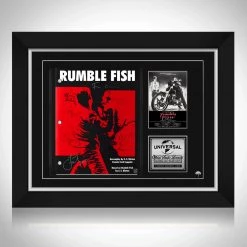 RARE-T Rumble Fish Transcript Limited Signature Edition Studio Licensed Custom Frame
