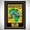 RARE-T Sports Memorabilia Rumble In The Jungle - Ali Vs Foreman Limited Signature Edition Studio Licensed Movie Mini Poster Custom Frame