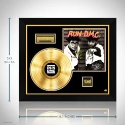 RARE-T Run-Dmc- 'Run Dmc' Gold LP Limited Signature Edition Studio Licensed Custom Frame