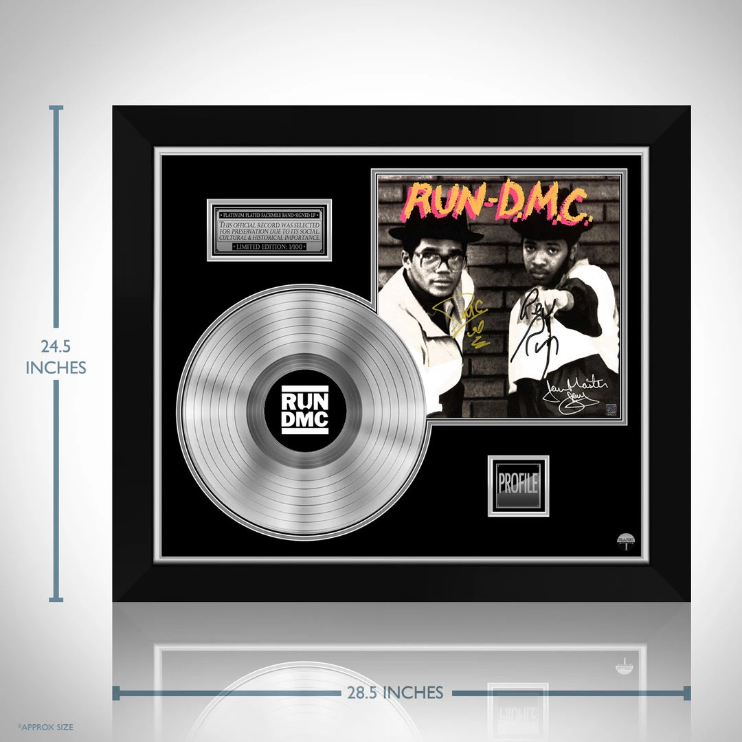 RARE-T Limited Edition Frames Run-Dmc Run Dmc Platinum LP Limited Signature Edition Studio Licensed Custom Frame 7 RARE-T Limited Edition Frames Run-Dmc Run Dmc Platinum LP Limited Signature Edition Studio Licensed Custom Frame