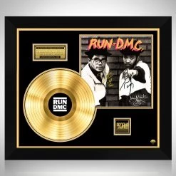 RARE-T Run-Dmc- 'Run Dmc' Gold LP Limited Signature Edition Studio Licensed Custom Frame