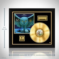RARE-T Rush Fly By Night Gold LP Limited Signature Edition Studio Licensed Custom Frame Limited Edition Frames