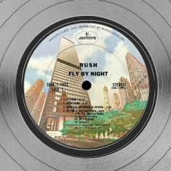 RARE-T Rush - Fly By Night Platinum LP Limited Signature Edition Studio Licensed Custom Frame Limited Edition Frames