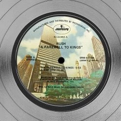 RARE-T Rush A Farewell To The Kings Platinum LP Limited Signature Edition Studio Licensed Custom Frame