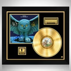 RARE-T Rush Fly By Night Gold LP Limited Signature Edition Studio Licensed Custom Frame Limited Edition Frames