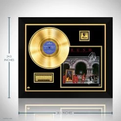 RARE-T Rush Moving Pictures Gold LP Limited Signature Edition Studio Licensed Custom Frame