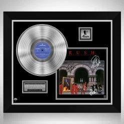 RARE-T Rush Moving Pictures Platinum LP Limited Signature Edition Studio Licensed Custom Frame Limited Edition Frames