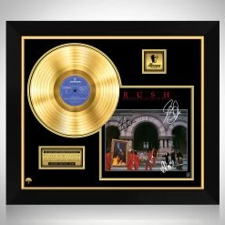 RARE-T Rush Moving Pictures Gold LP Limited Signature Edition Studio Licensed Custom Frame