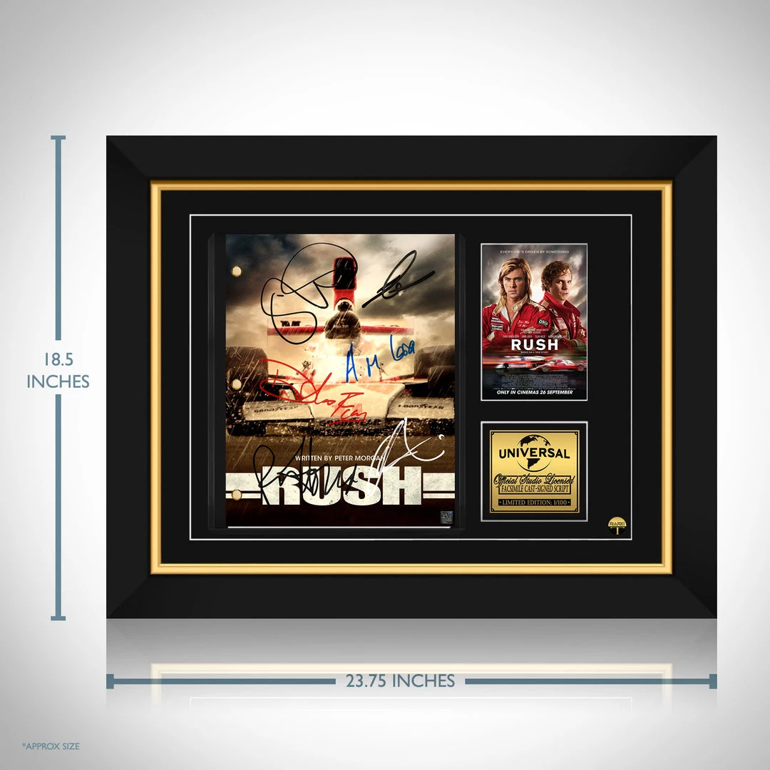 RARE-T Limited Edition Frames Rush Script Limited Signature Edition Studio Licensed Custom Frame 2 RARE-T Limited Edition Frames Rush Script Limited Signature Edition Studio Licensed Custom Frame