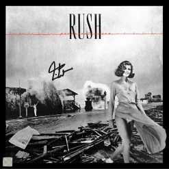 RARE-T Rush Permanent Waves Neil Peart- Limited Signature Edition Studio Licensed Gold LP Custom Frame
