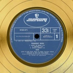 RARE-T Rush Permanent Waves Neil Peart- Limited Signature Edition Studio Licensed Gold LP Custom Frame