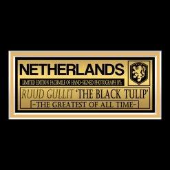 RARE-T Netherlands National Team - Ruud Gullit Photo Limited Signature Edition Studio Licensed Custom Frame