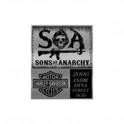 Toy Wonders Sons Of Anarchy - Chib'S 2006 Fxdbi Dyna Street Bob Die-Cast Motorcycle Exclusive Elite Edition Custom Display
