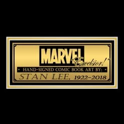 APW Stan Lee- 'Mr Fantastic' Hand-Signed Caricature Art Print By Stan Lee Custom Frame