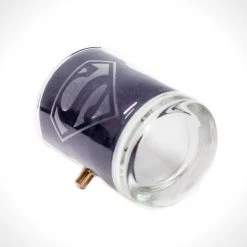 Barware & Signs Handmade 'Bullet - Superman Logo' Etched Rock Glass