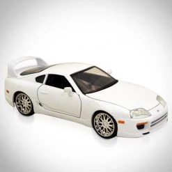 Toy Wonders Fast & Furious - Brian's White Supra Die Cast Car Custom Display Set Die-Cast Vehicles