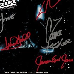 RARE-T Star Wars The Empire Strikes Back Soundtrack Limited Signature Edition Gold LP Custom Frame