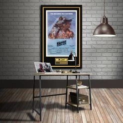 PPC Star Wars- 'The Empire Strikes Back' Beckett Certified Cast Hand-Signed Original Vintage Poster Custom Frame