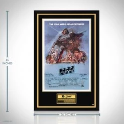 PPC Star Wars- 'The Empire Strikes Back' Beckett Certified Cast Hand-Signed Original Vintage Poster Custom Frame