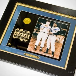 G.R.O. Mickey Mantle & Willie Mays Photo - Rare-T Exclusive Limited Edition Signature Edition Custom Frame Sports Memorabilia