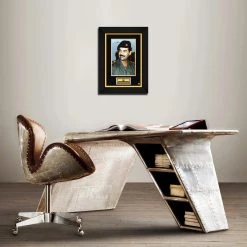 RARE-T Saddam Hussein Photo Limited Signature Edition Studio Licensed Custom Frame Limited Edition Frames