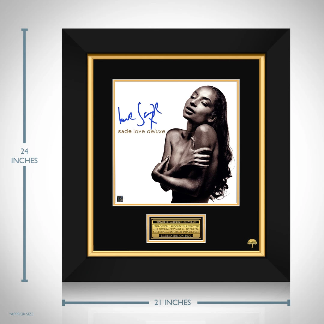 RARE-T Limited Edition Frames Sade - Love Deluxe LP Cover Limited Signature Edition Studio Licensed Custom Frame 3 RARE-T Limited Edition Frames Sade - Love Deluxe LP Cover Limited Signature Edition Studio Licensed Custom Frame
