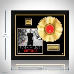 RARE-T Limited Edition Frames Sam Hunt Montevallo Gold LP Limited Signature Edition Studio Licensed Custom Frame