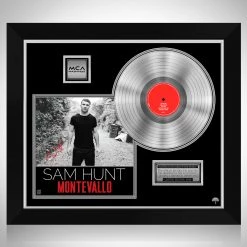 RARE-T Limited Edition Frames Sam Hunt - Montevallo Platinum LP Limited Signature Edition Studio Licensed Custom Frame