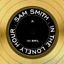 RARE-T Limited Edition Frames Sam Smith - In The Lonely Hour Gold LP Limited Signature Edition Studio Licensed Custom Frame