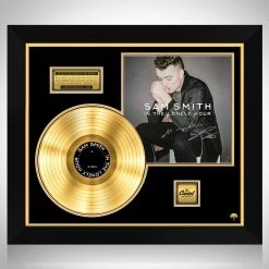 RARE-T Limited Edition Frames Sam Smith - In The Lonely Hour Gold LP Limited Signature Edition Studio Licensed Custom Frame