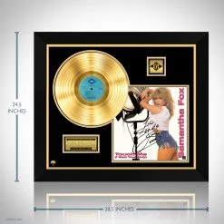 RARE-T Samantha Fox - Touch Me Gold LP Limited Signature Edition Studio Licensed Custom Frame