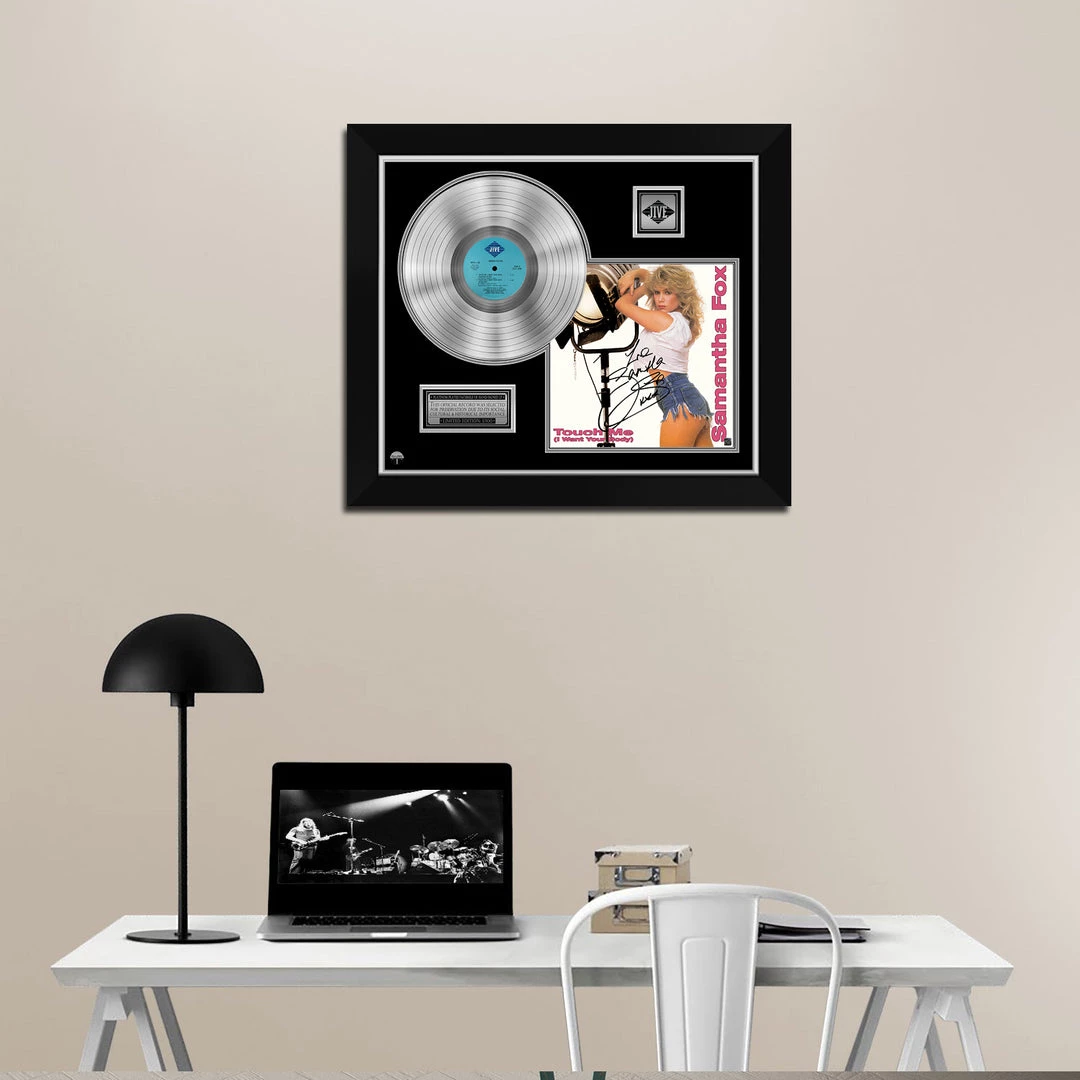 RARE-T Samantha Fox - Touch Me Platinum LP Limited Signature Edition Studio Licensed Custom Frame Limited Edition Frames 2 RARE-T Samantha Fox - Touch Me Platinum LP Limited Signature Edition Studio Licensed Custom Frame Limited Edition Frames