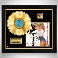 RARE-T Samantha Fox - Touch Me Gold LP Limited Signature Edition Studio Licensed Custom Frame