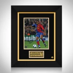 RARE-T Sports Memorabilia Barcelona FC - Samuel Eto'o Photo Limited Signature Edition Studio Licensed Custom Frame