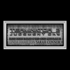 RARE-T Terminator 2 - Sarah Connor Photo Limited Signature Edition Studio Licensed Custom Frame Limited Edition Frames