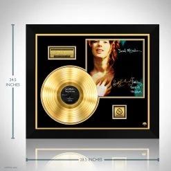 RARE-T Sarah McLachlan Fumbling Towards Ecstasy Gold LP Limited Signature Edition Studio Licensed Custom Frame Limited Edition Frames