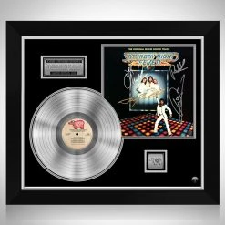 RARE-T Saturday Night Fever - Original Movie Soundtrack Platinum LP Limited Signature Edition Studio Licensed Custom Frame