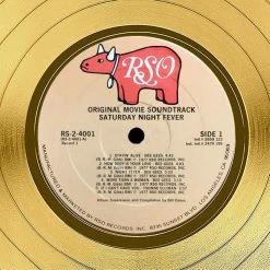 RARE-T Saturday Night Fever Original Movie Soundtrack Gold LP Limited Signature Edition Studio Licensed Custom Frame 12 RARE-T Saturday Night Fever Original Movie Soundtrack Gold LP Limited Signature Edition Studio Licensed Custom Frame