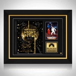 RARE-T Saturday Night Fever Transcript Limited Signature Edition Studio Licensed Custom Frame