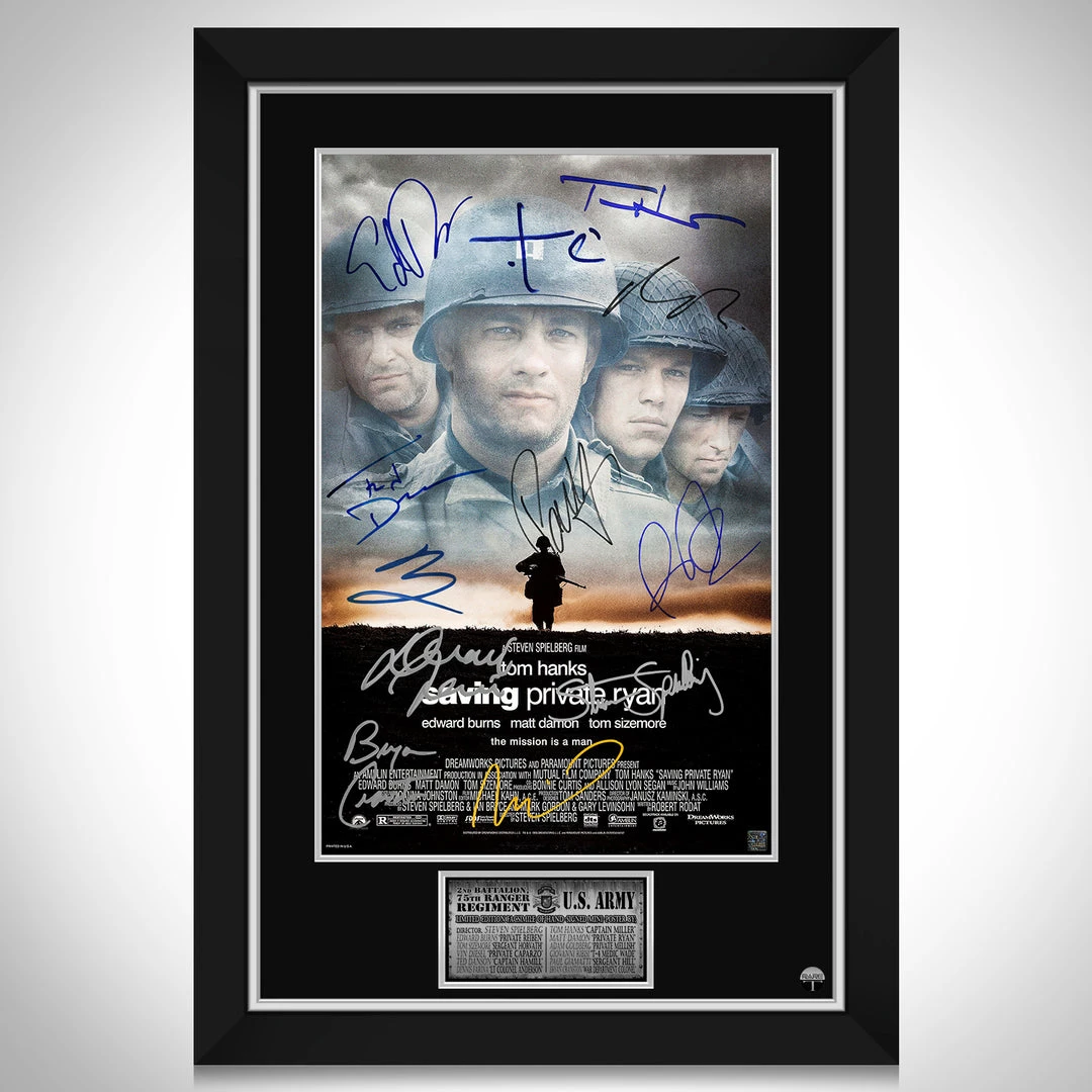 RARE-T Limited Edition Frames Saving Private Ryan Mini Poster Limited Signature Edition Custom Frame 1 RARE-T Limited Edition Frames Saving Private Ryan Mini Poster Limited Signature Edition Custom Frame