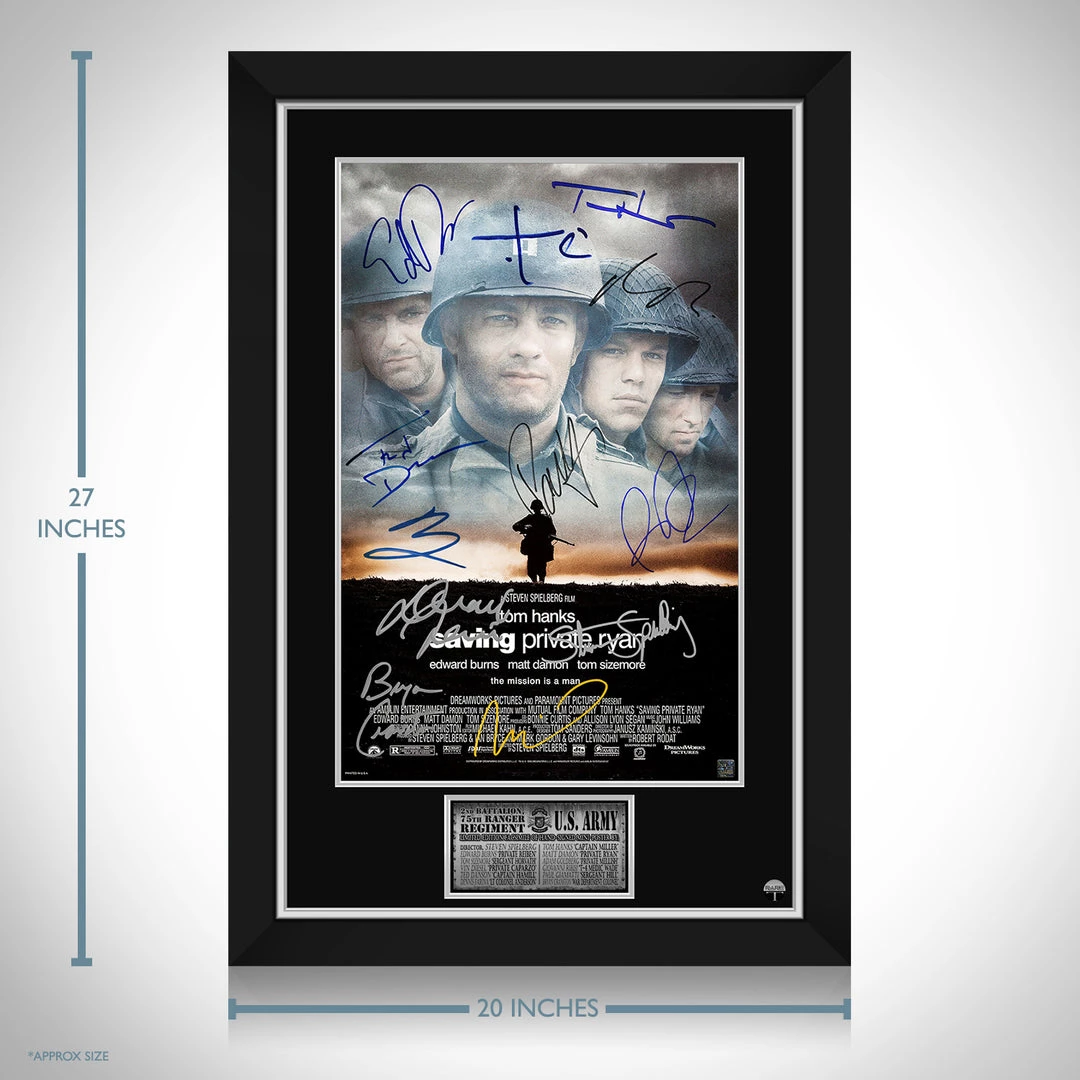 RARE-T Limited Edition Frames Saving Private Ryan Mini Poster Limited Signature Edition Custom Frame 3 RARE-T Limited Edition Frames Saving Private Ryan Mini Poster Limited Signature Edition Custom Frame