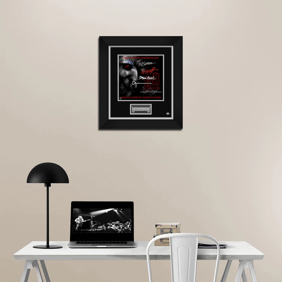 RARE-T Saw - Soundtrack LP Cover Limited Signature Edition Studio Licensed Custom Frame Limited Edition Frames 2 RARE-T Saw - Soundtrack LP Cover Limited Signature Edition Studio Licensed Custom Frame Limited Edition Frames