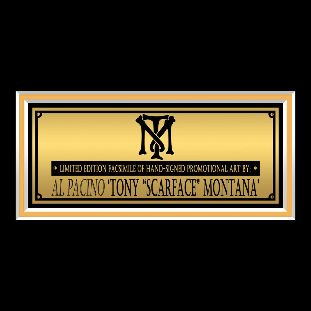 RARE-T Limited Edition Frames Scarface B&W Photo Limited Signature Edition Studio Licensed Custom Frame 5 RARE-T Limited Edition Frames Scarface B&W Photo Limited Signature Edition Studio Licensed Custom Frame